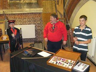 sword and medals exhibition for remembrance sunday