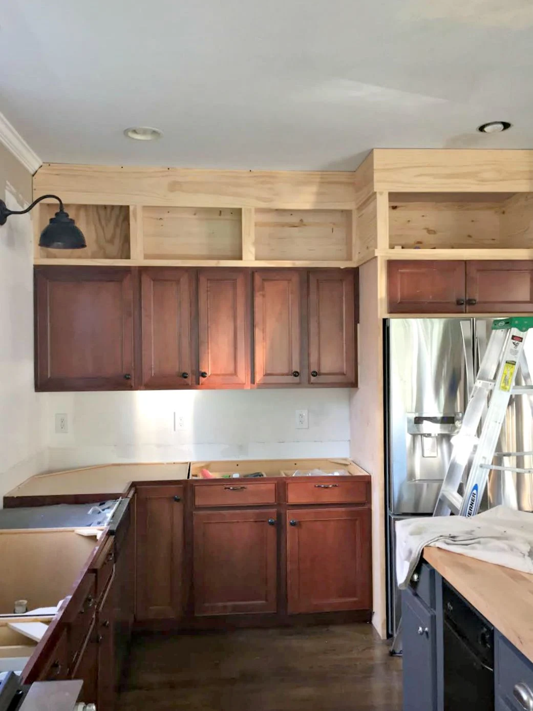building kitchen cabinets to ceiling