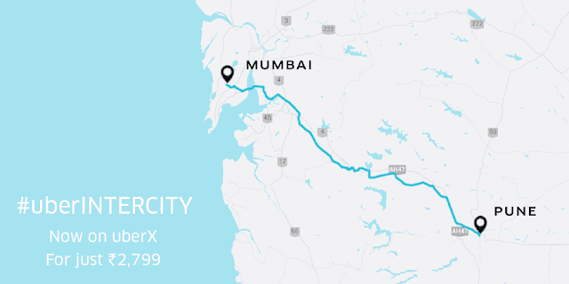 Book your ride for inter city travel starting between Mumbai Pune