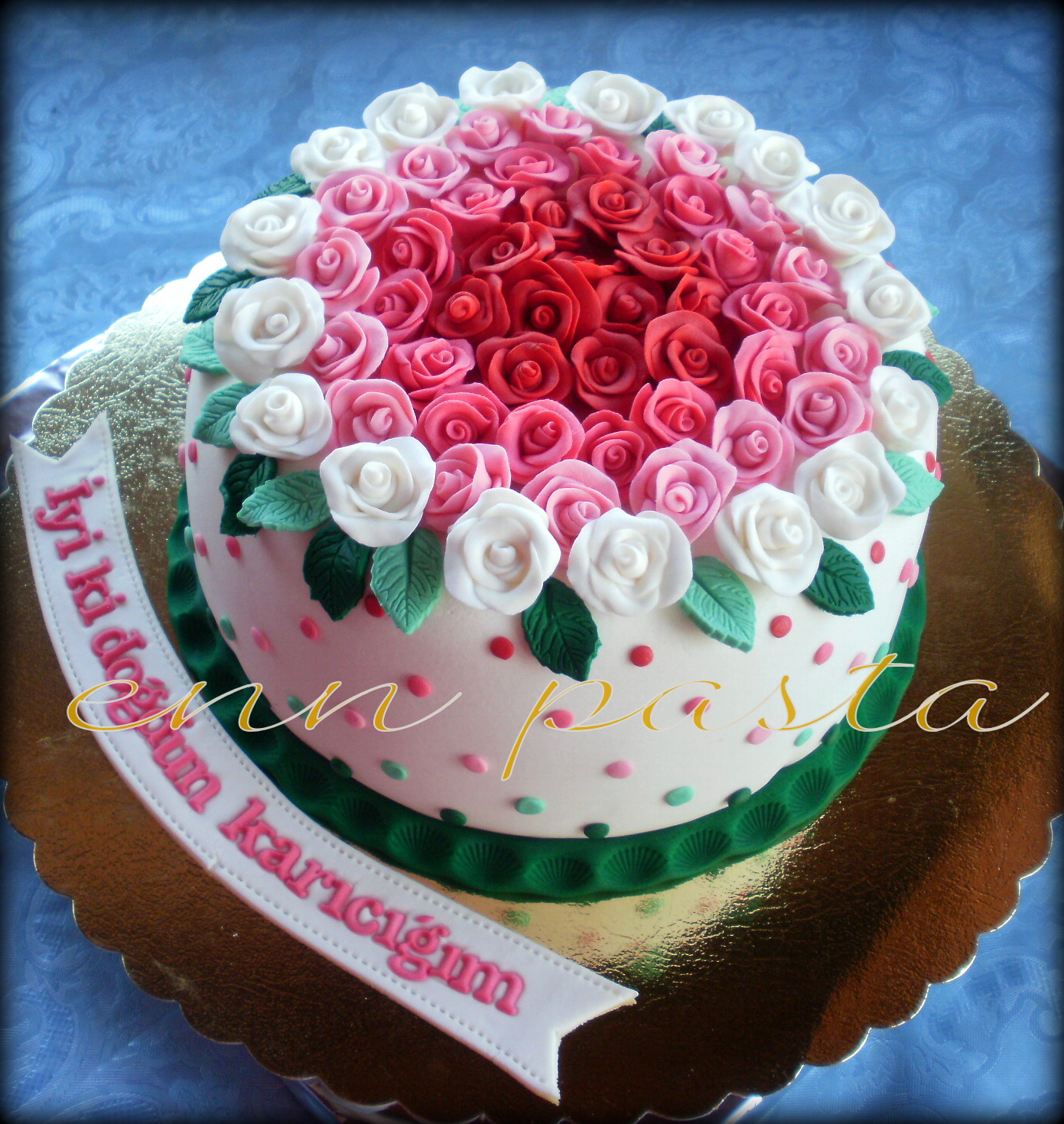 Enn Pasta Güllü Doğumgünü Pastası