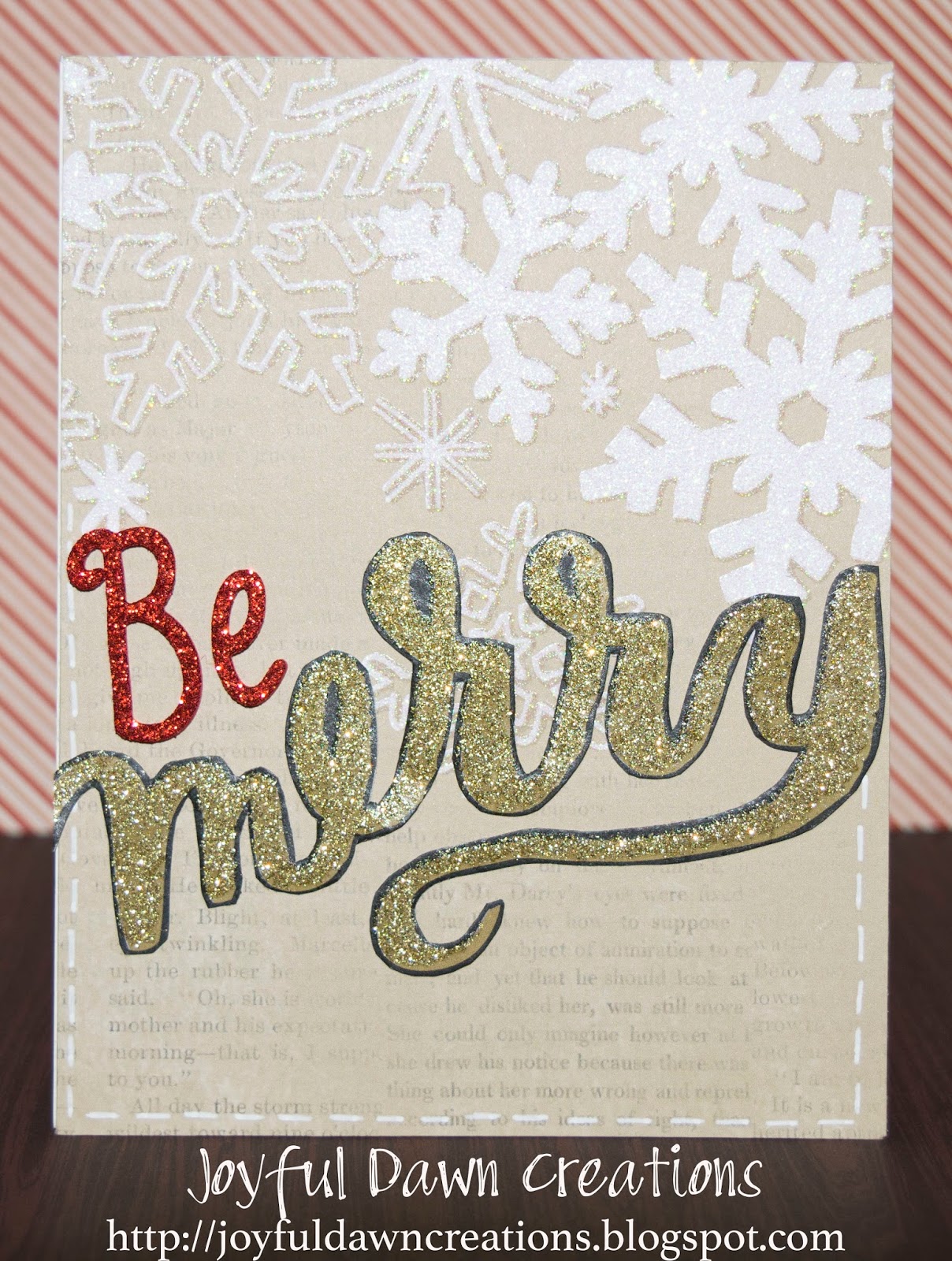 Merry christmas card Joyful Dawn Creations: Christmas Card Making Like a Scrapbooker, Part 2 (Continued…)