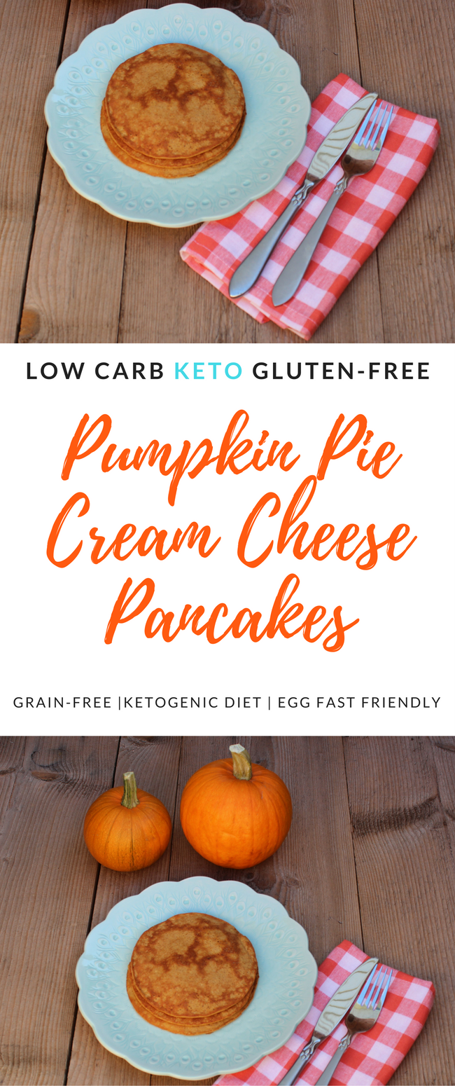 Keto Pumpkin Pie Pancakes - Low Carb, Gluten-Free, Egg Fast Friendly