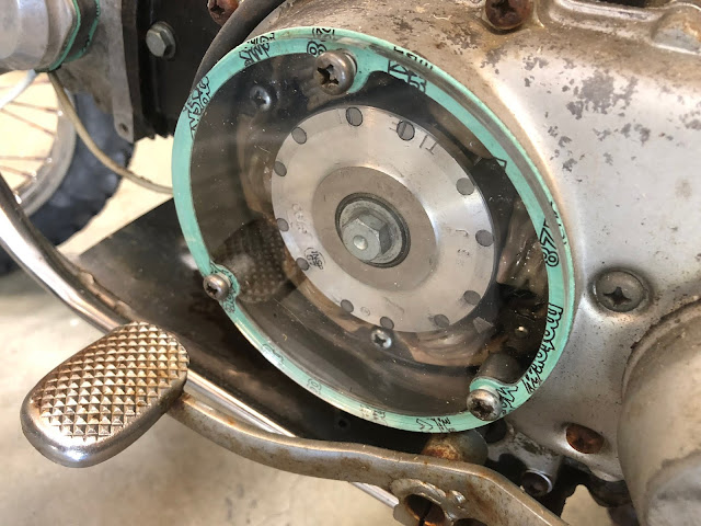 transparent timing cover for honda ct90