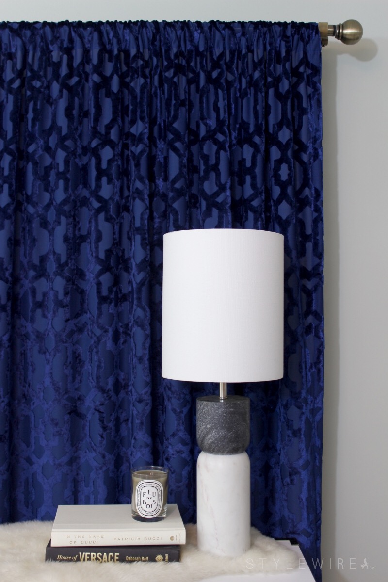 Bedroom Inspiration With Z Gallerie, Z Gallerie Blue Curtains