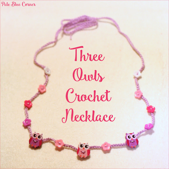 Three Owls Crochet Necklace