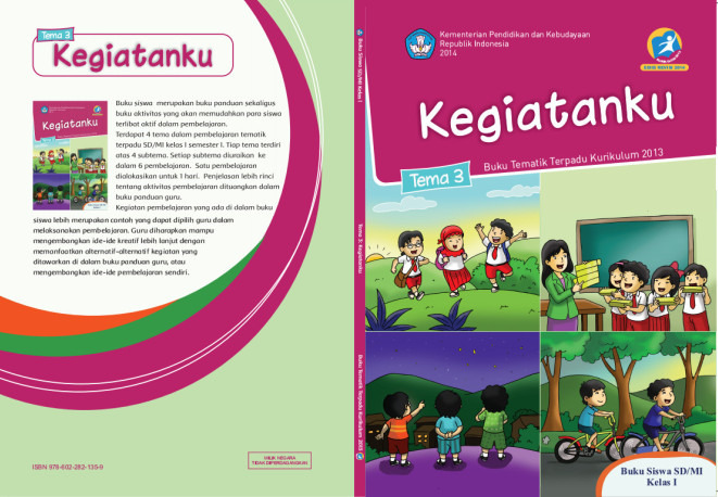Buku Tematik Kelas 1 SD, Tema 3 Kegiatanku Download