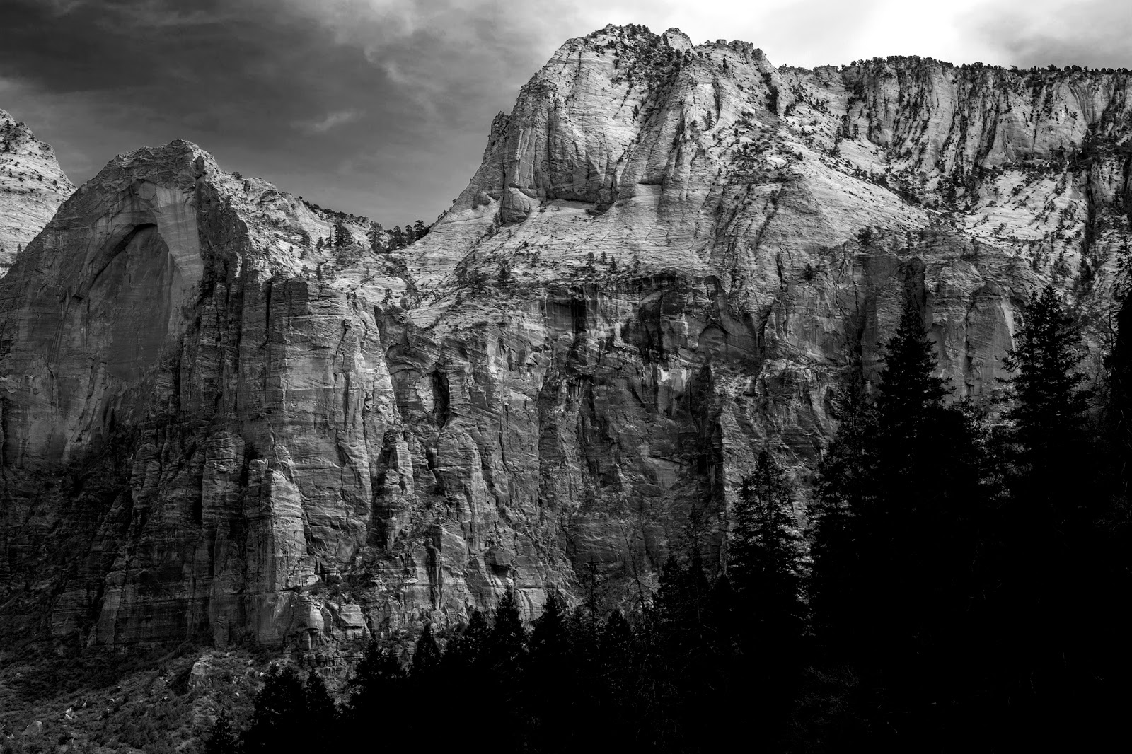 Benjamin Zack Photography Zion National Park in Black and White