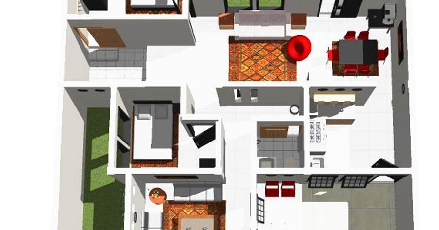 Kreasi Gambar Denah Rumah Kecil Sederhana Menarik Rumahminimalispro Desain
