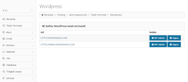 Tampilan cPanel pada Hostinger Indonesia - Penyedia Hosting Terbaik di Indonesia