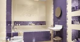 Baños color violeta - Colores en Casa