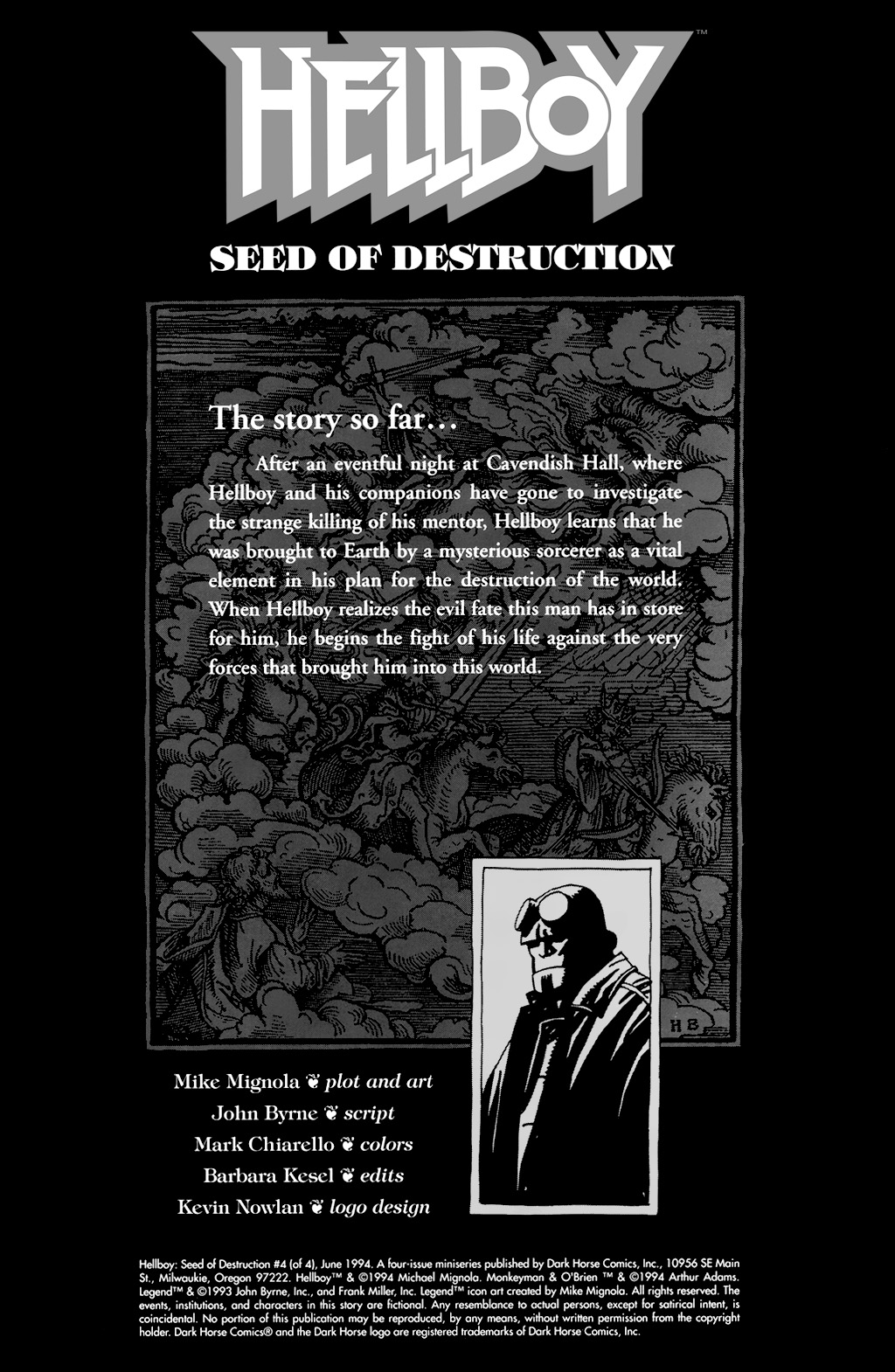 Read online Hellboy: Seed of Destruction comic -  Issue #4 - 2