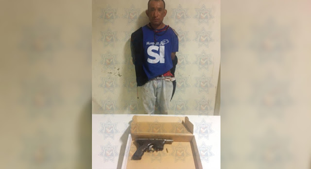 Policía de Cuautlancingo aseguró a sujeto por portación ilegal de arma