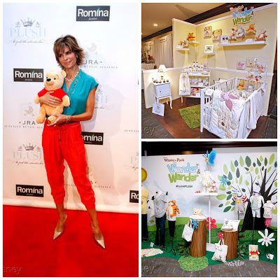 Lisa Rinna with Winnie the Pooh at PLUSH 2013  Photo Credit: Raul Roa/Disney