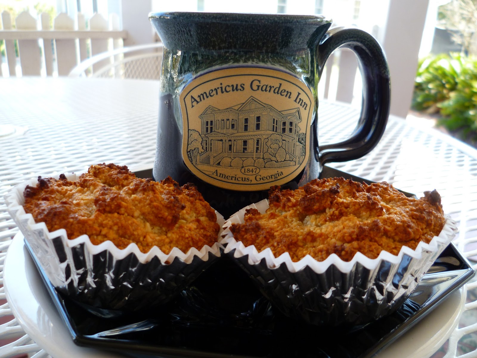 Americus Garden Inn Bed and Breakfast Nut Muffins gluten free, soy free, egg free, dairy free