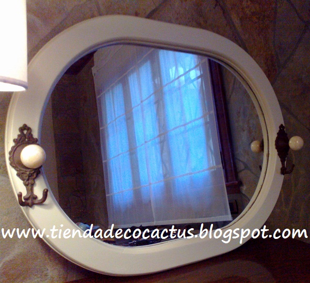 Espejo blanco ovalado : Tienda Deco C