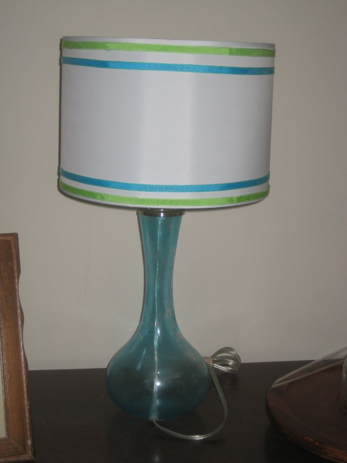 Only From Scratch Spray Painted Table & Lamp