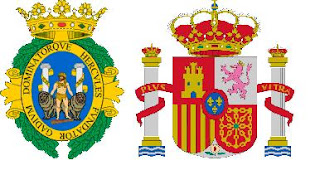 columnas Hércules, Cádiz y escudo España