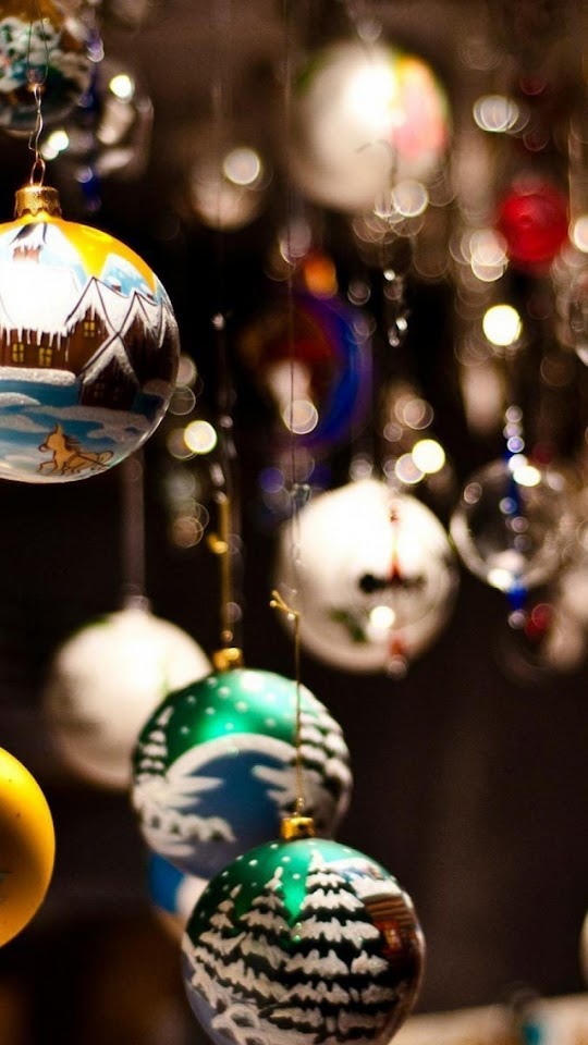 Christmas Tree Globe Decorations  Galaxy Note HD Wallpaper