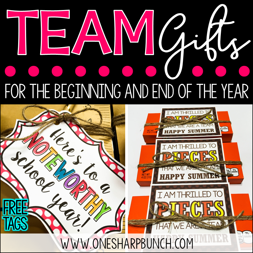 One Sharp Bunch Team Gifts for the Beginning of the Year and End of