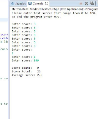Java and Programming: Calculating Score and Average Java Program