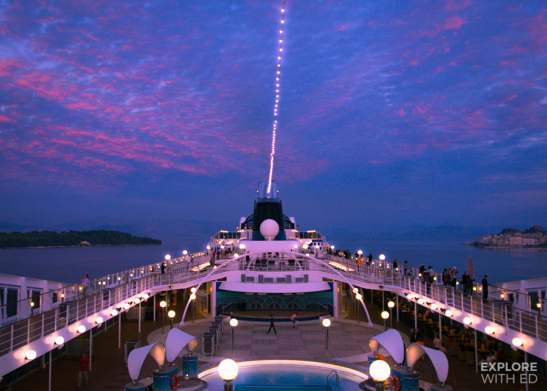 MSC Musica docked in Corfu