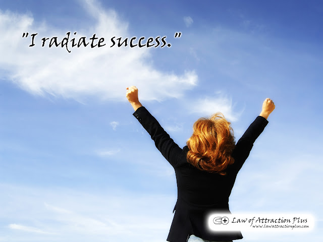 Free Law of Attraction Wallpaper with Decree and Positive Affirmation about Success