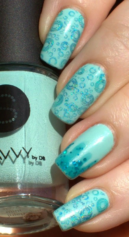 Savvy Mint Julep with Hits Hera and Color Clue Blue Haven