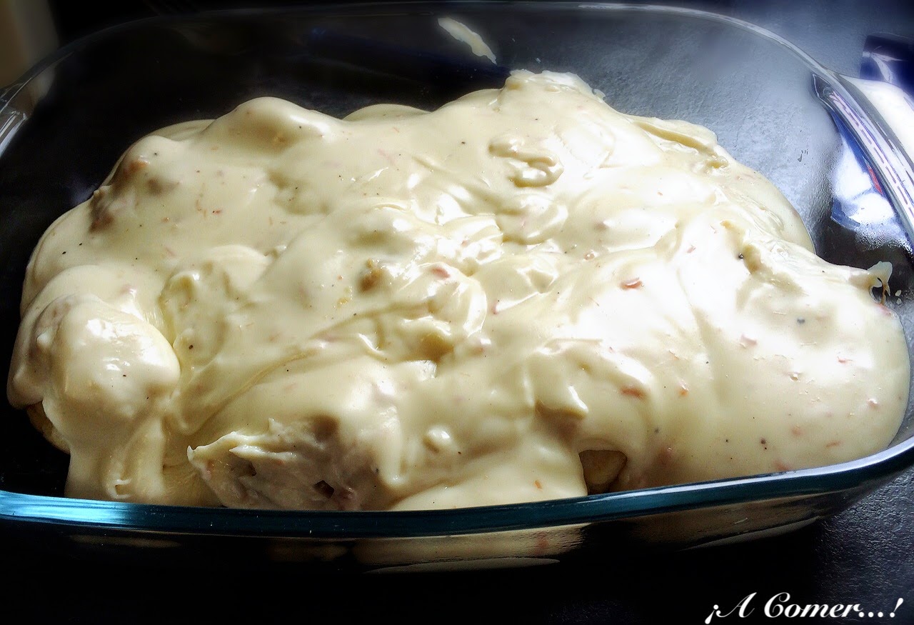 A Comer...!!! Coliflor con Bechamel de Bacon