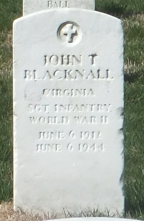 116th Infantry Regiment Roll Of Honor Sgt John Taylor Blacknall Jr