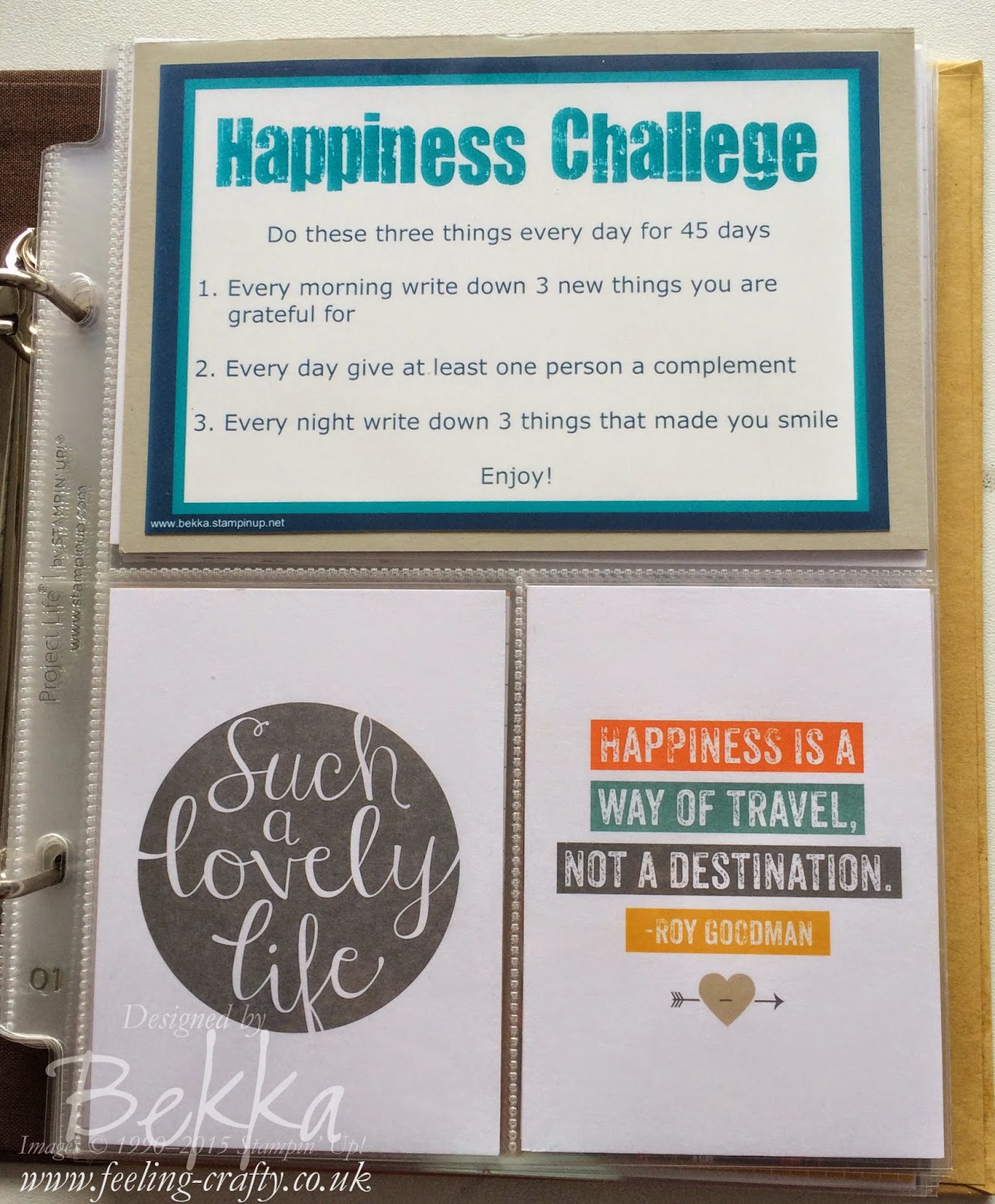 Happiness Challenge Project Life Album - check it out here