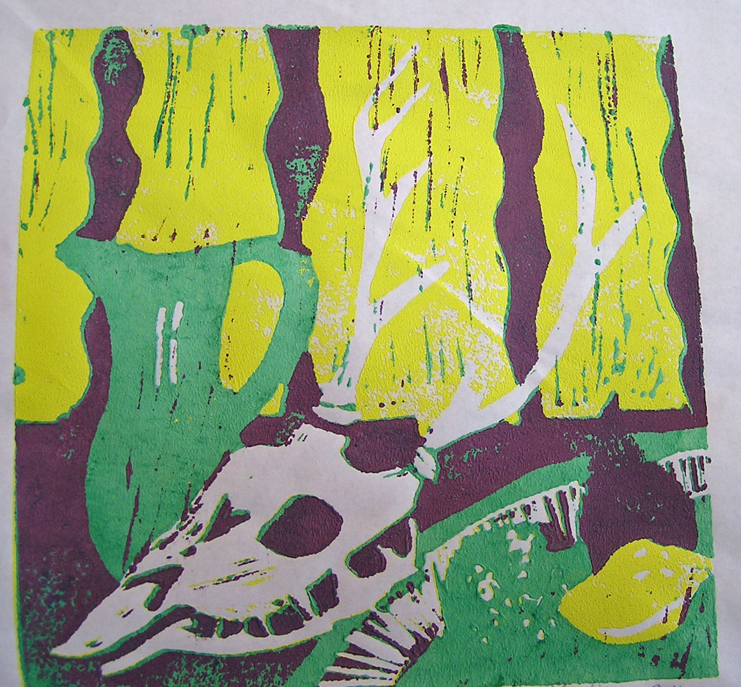 Artistic Journeys Reduction Lino Print