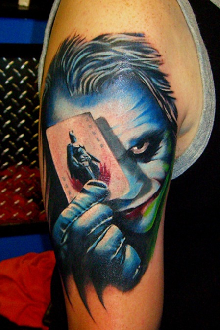 Best Tattoo Area: Joker Tattoo