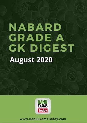 NABARD Grade A GK Digest: August 2020