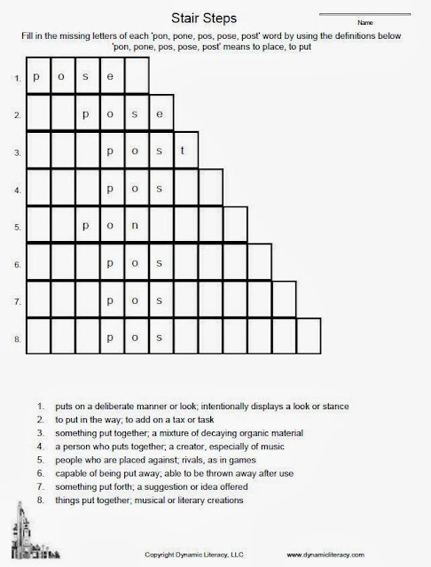 Along the Way....: Root Words - November 6th