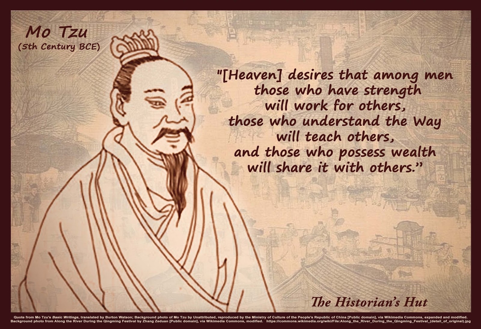 The Historian's Hut Quote Pictures Mo Tzu
