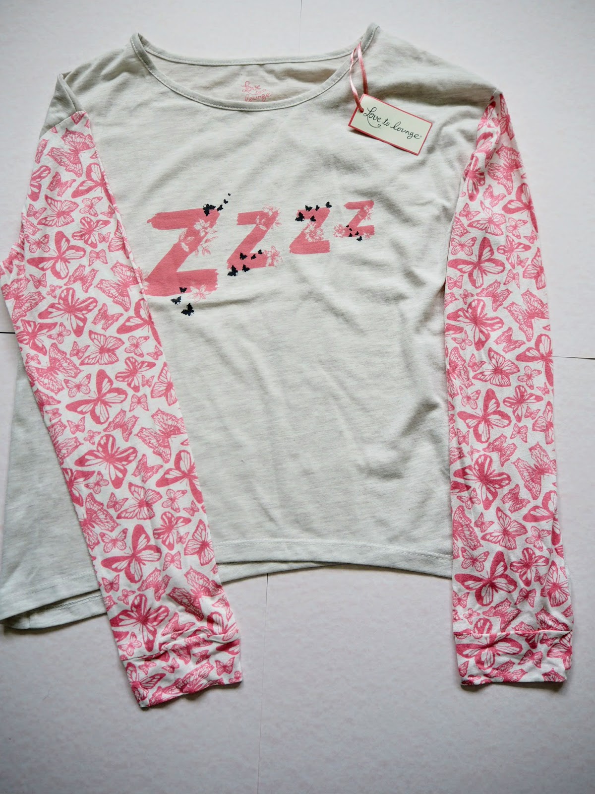 Primark Pink Butterfly Pyjama Top The Best Version of Kelly