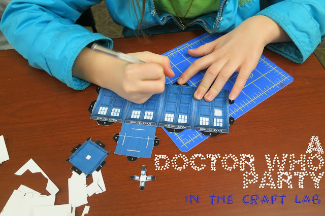 http://librarymakers.blogspot.com/2013/11/craft-lab-dr-who-party.html