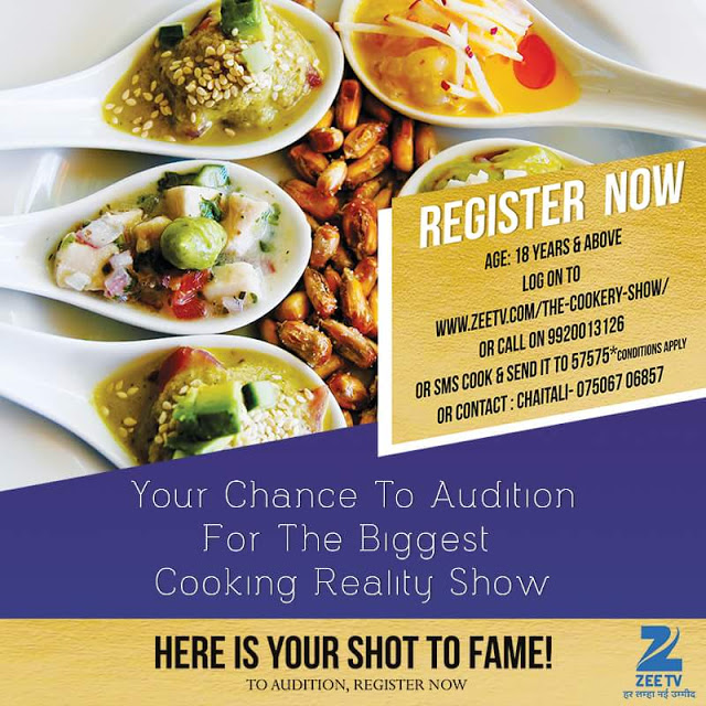 The Cookery Show Reality Show on Zee TV wiki, Contestants List, judges, starting date, The Cookery Show host, timing, promos, winner list