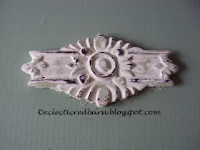 Eclectic Red Barn: Emblem from a crib