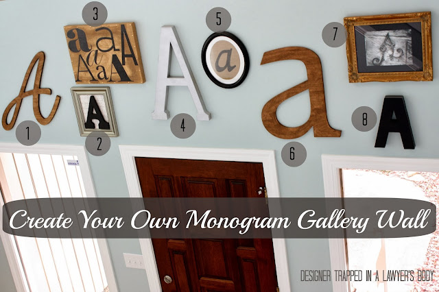 Monogram Gallery Wall