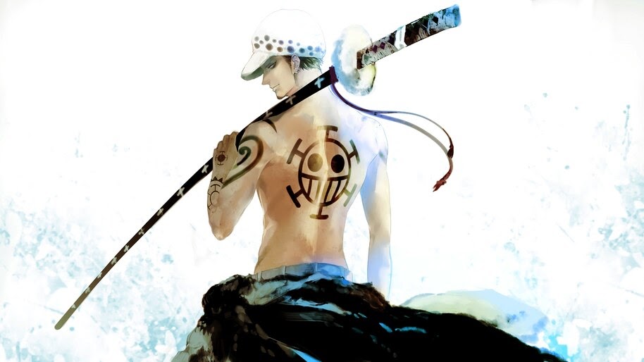 Trafalgar Law, Tattoo, Katana, One Piece, 4K, #6.77