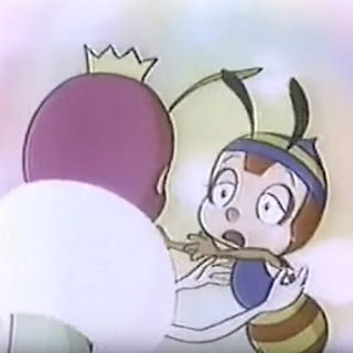 Dibujos animados de los 70. Las aventuras de José Miel o La abeja Hutch. Con su mamá, la abeja reina. 1971 en Japón. Caricaturas.