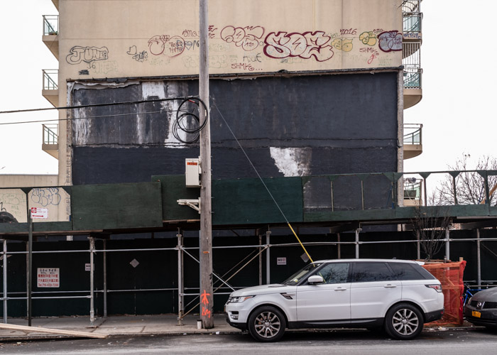 Street Level Norman Avenue, Greenpoint Brooklyn