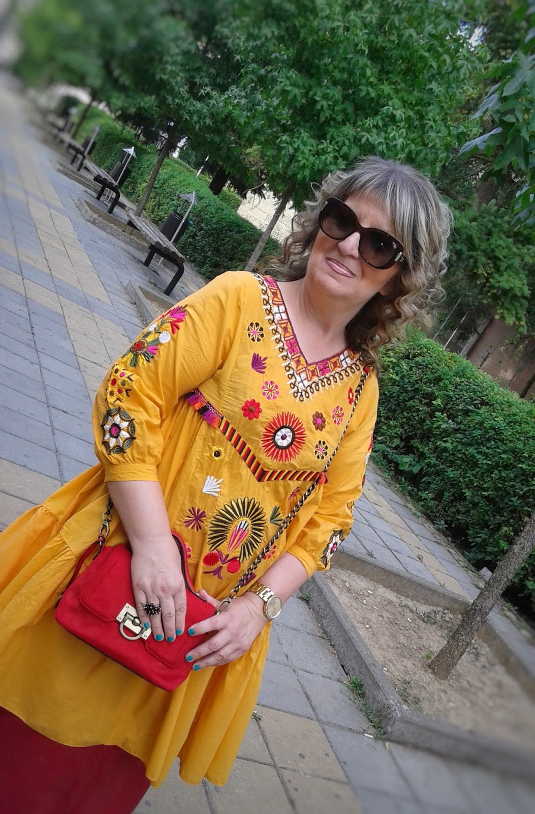 VESNA Zaful orange dress