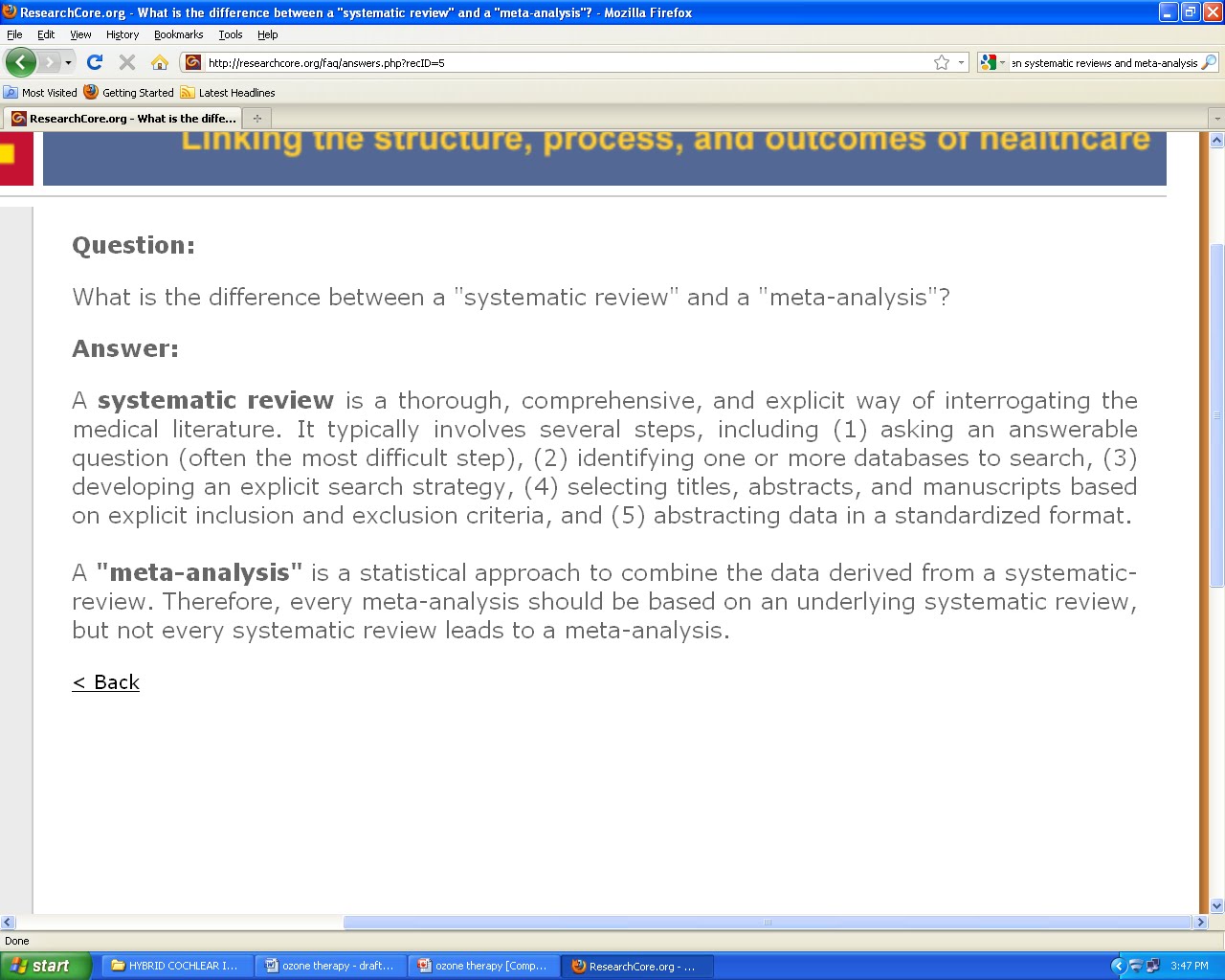 Meta-synthesis vs systematic review picture
