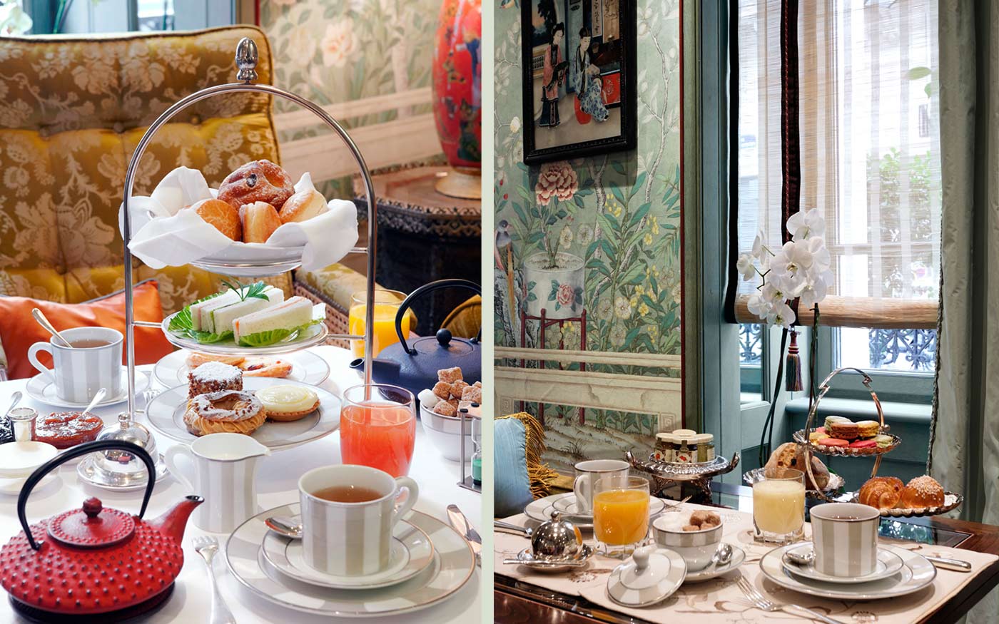 Kate and Chelsie Traditional French Tea At Hotel Daniel, Paris