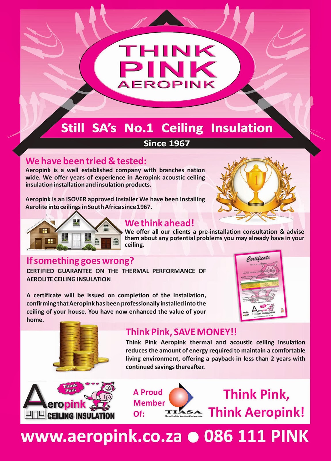 AeroPink Nelspruit The Leader in Ceiling Insulation