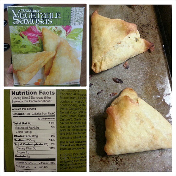 Shannon's Lightening the Load Trader Joe’s Vegetable Samosas