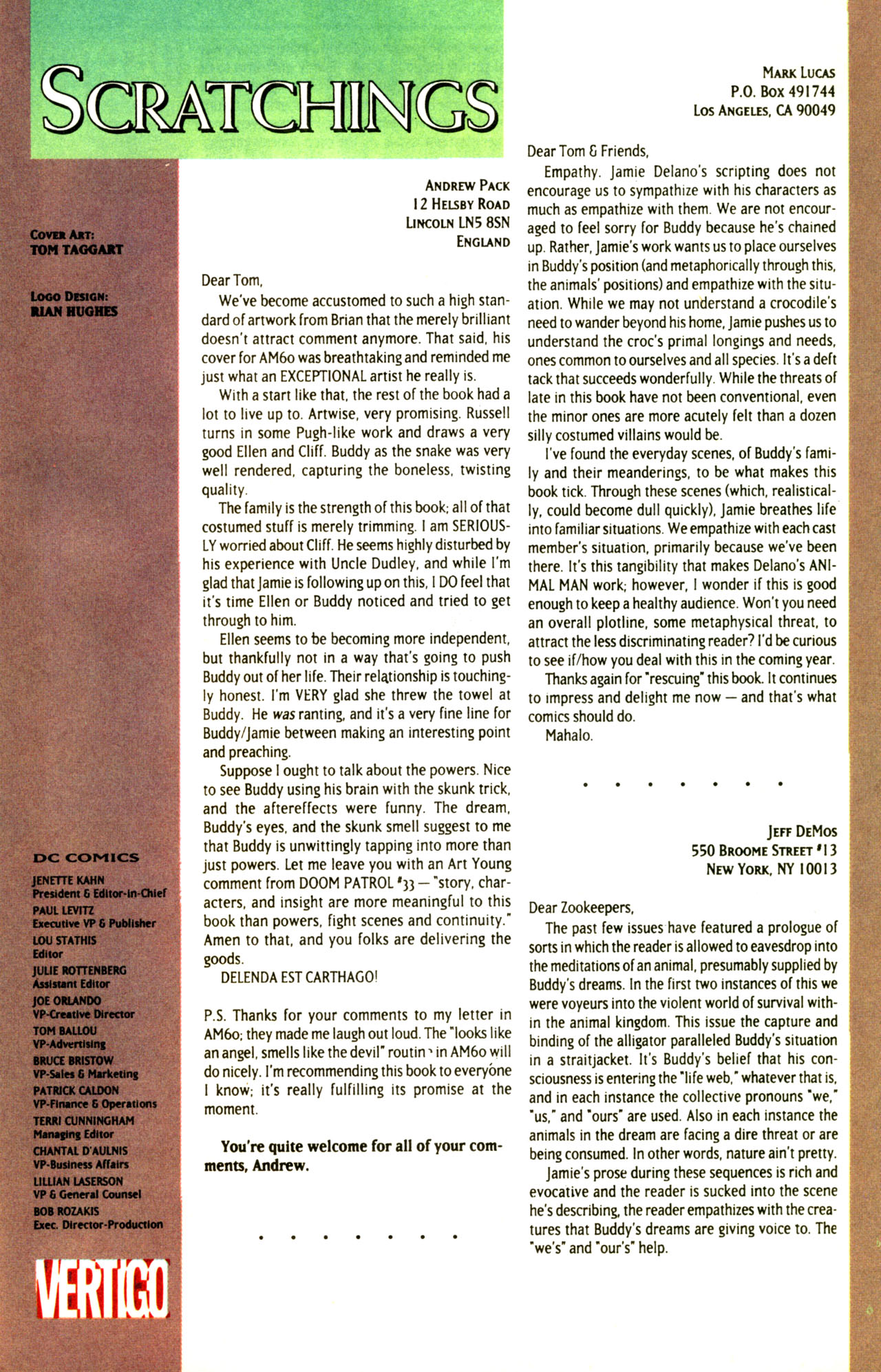 Read online Animal Man (1988) comic -  Issue #67 - 27