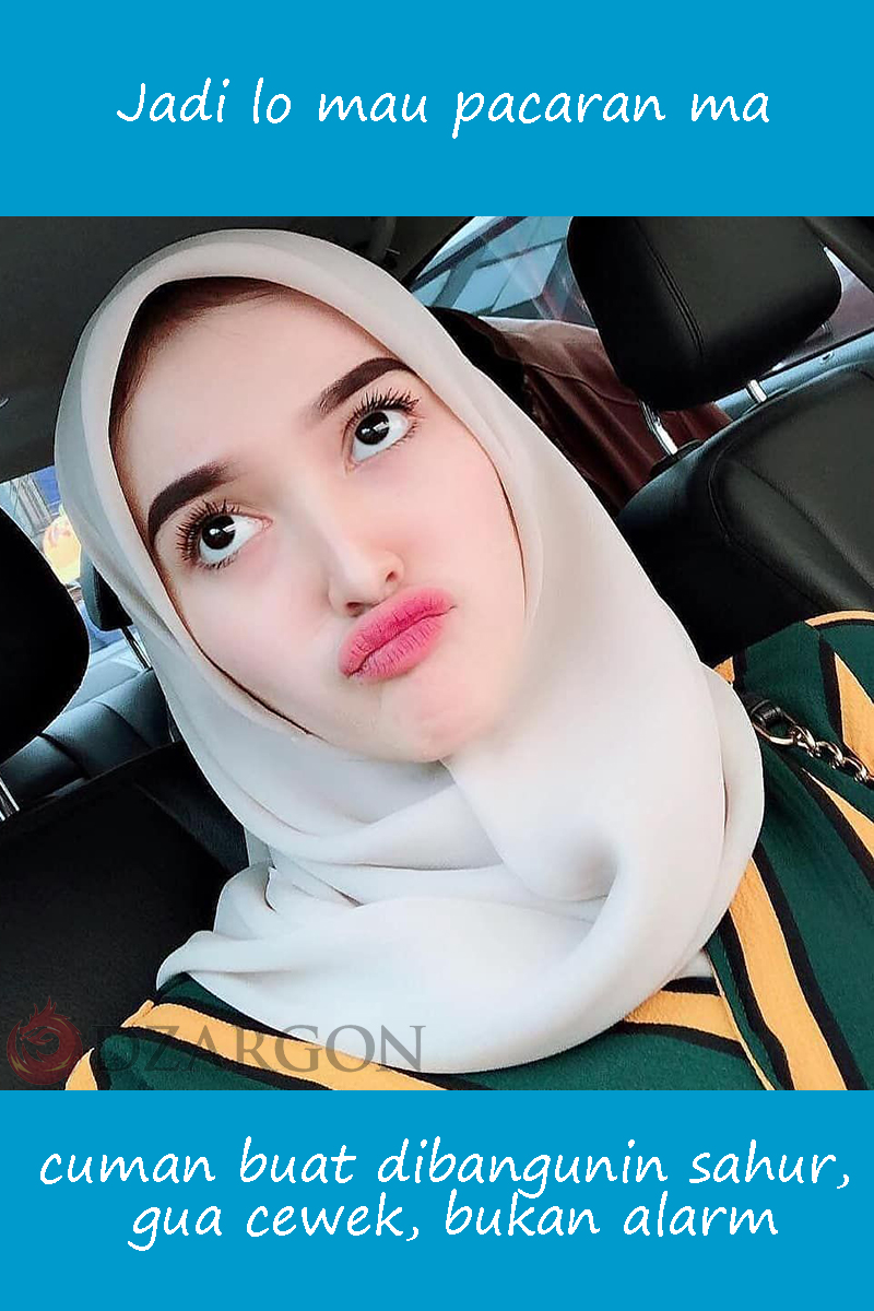 Meme Lucu Terbaru Gambar Cewek Cantik Pas Jalani Puasa Dzargon